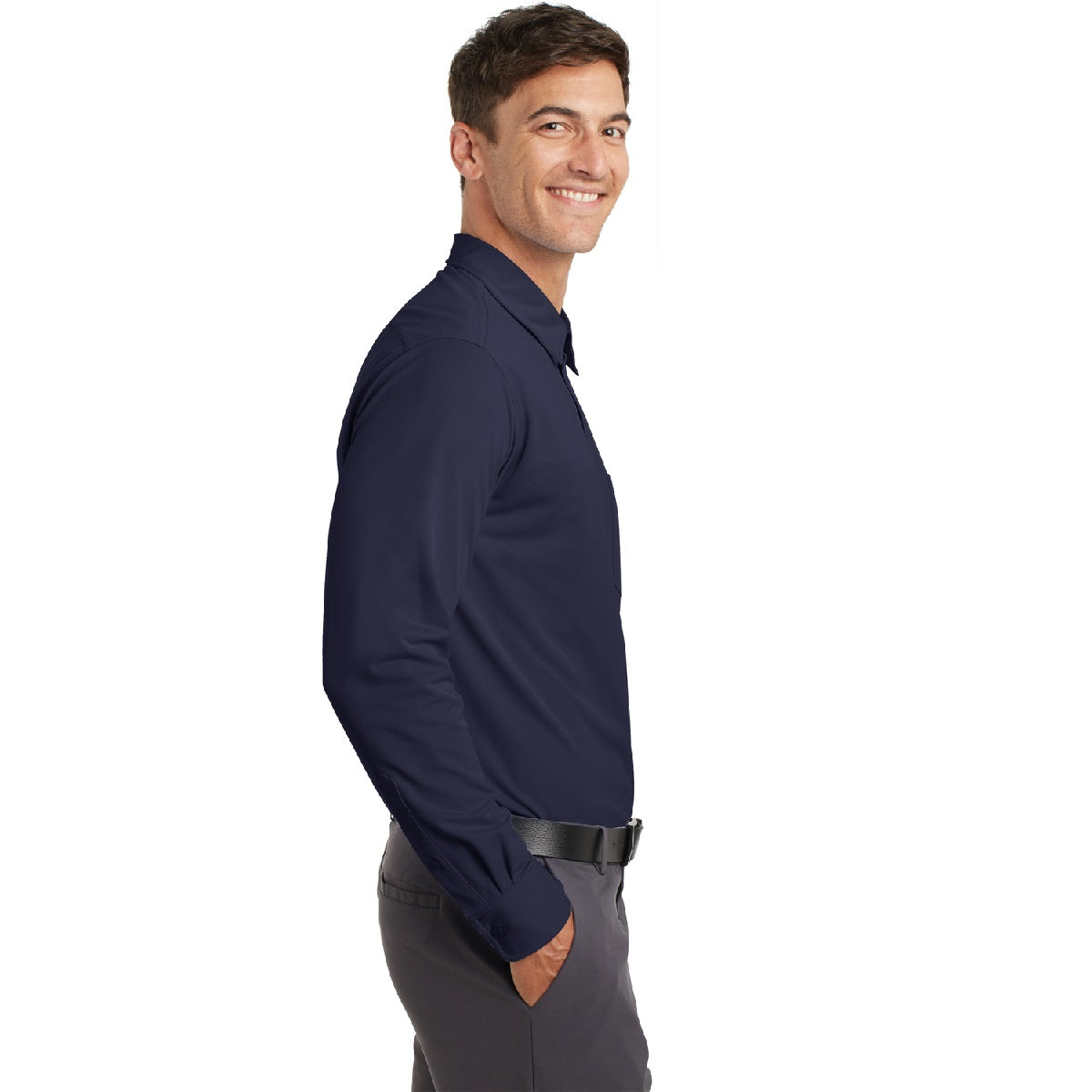 Screen Print Port Authority® Dimension Knit Dress Shirt