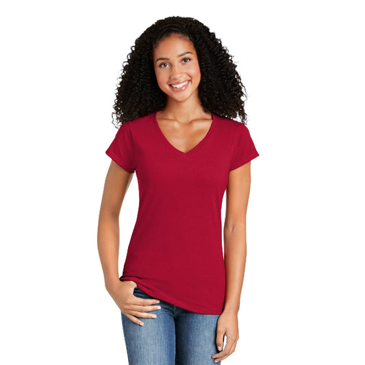 Screen Print Gildan Softstyle® Ladies Fit V-Neck T-Shirt
