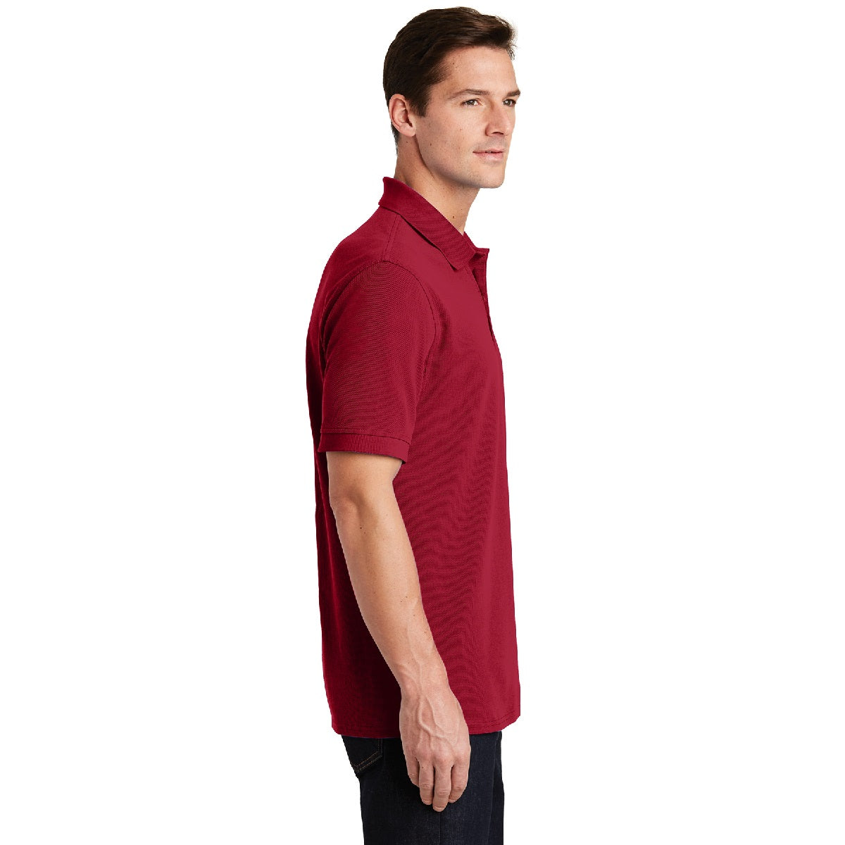 Embroidered Port & Company® Combed Ring Spun Pique Polo