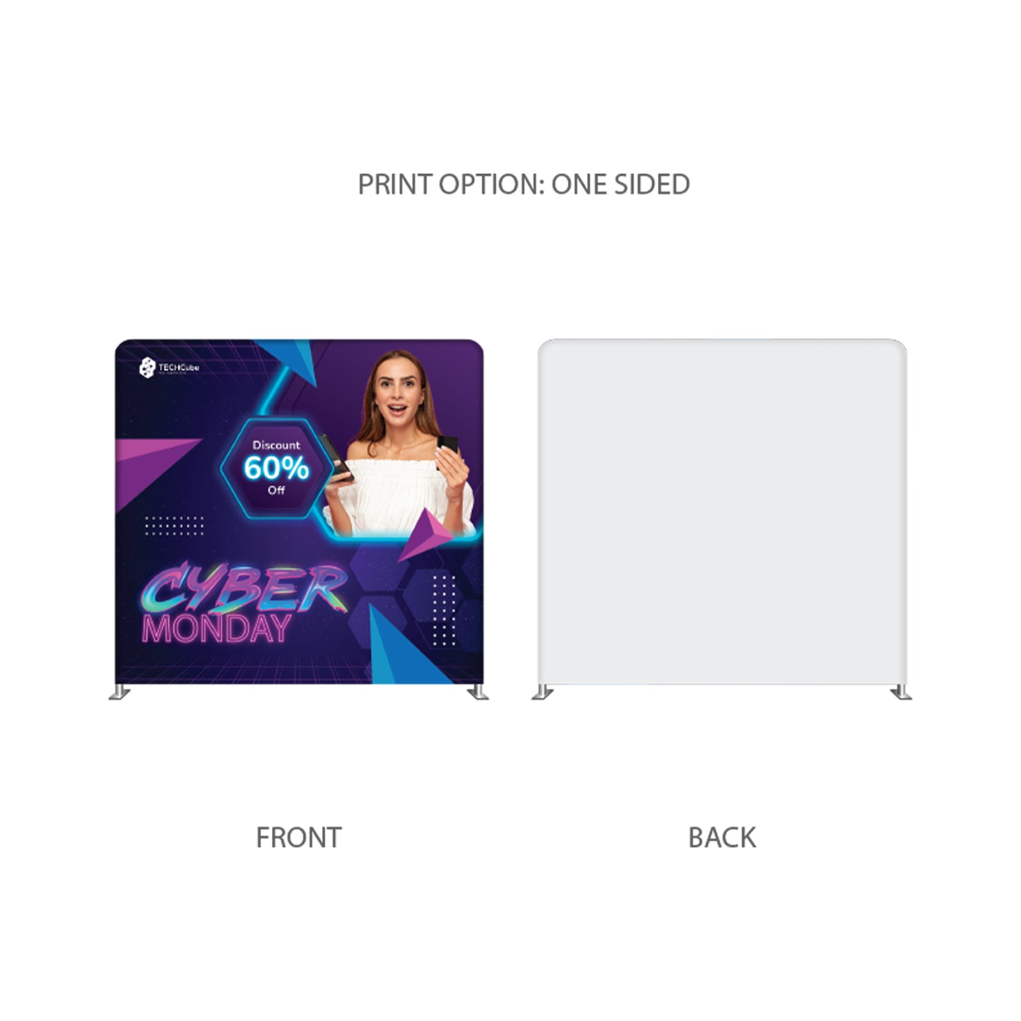 8’ Straight Tension Fabric Display