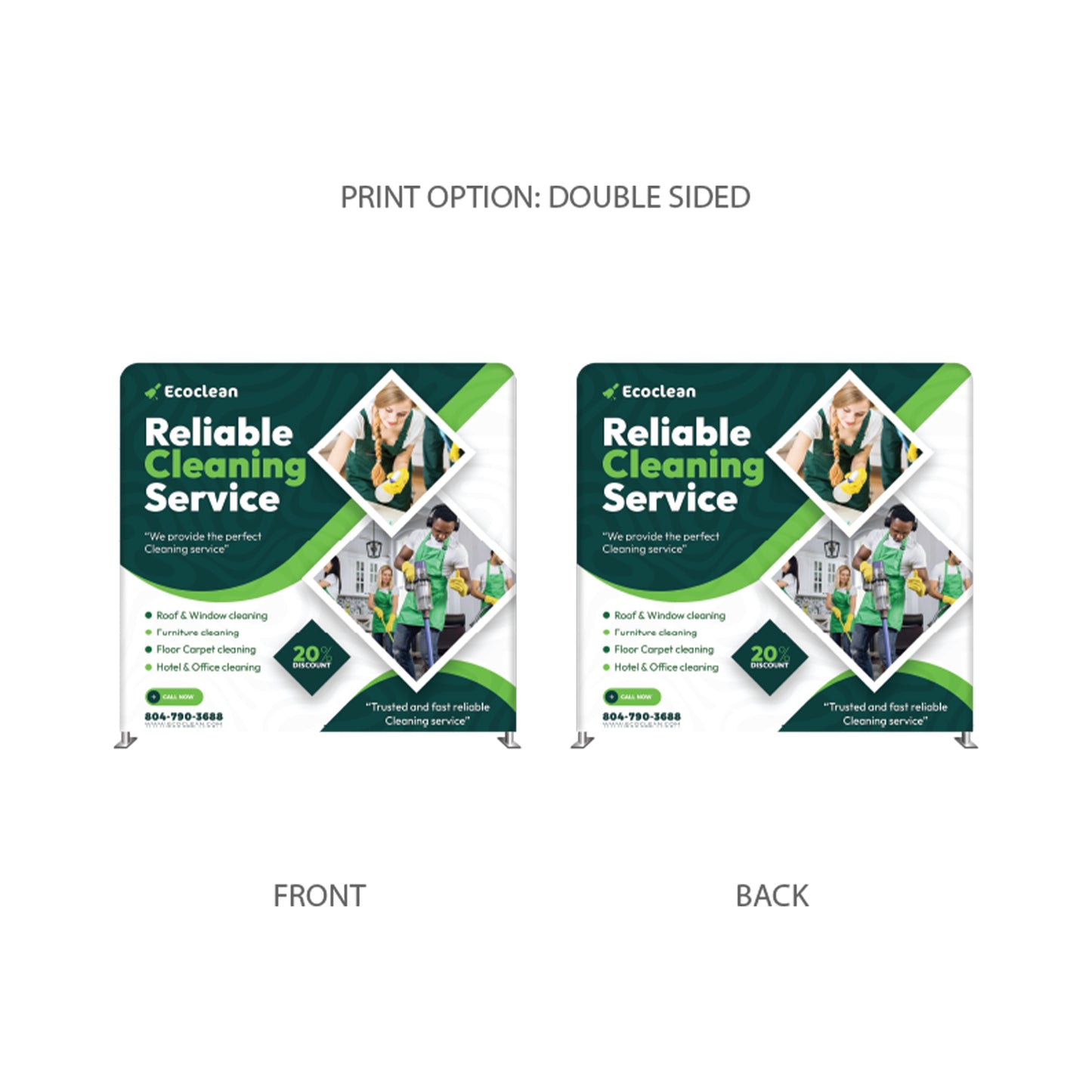 8’ Straight Tension Fabric Display