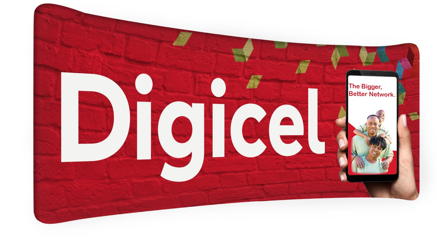 20’ Curved Shape Tension Fabric Display