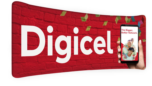 20’ Curved Shape Tension Fabric Display