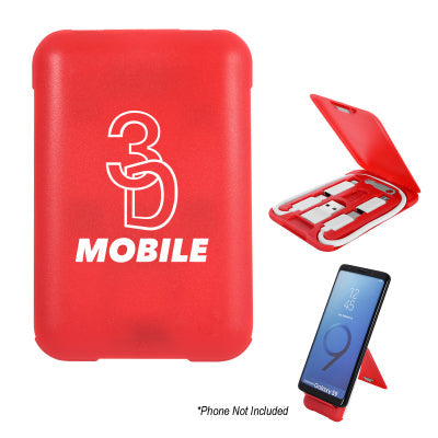 3-IN-1 CHARGING CABLE SET AND PHONE STAND
