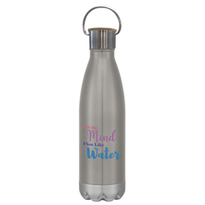 16 OZ. SWIGGY STAINLESS STEEL BOTTLE WITH BAMBOO LID