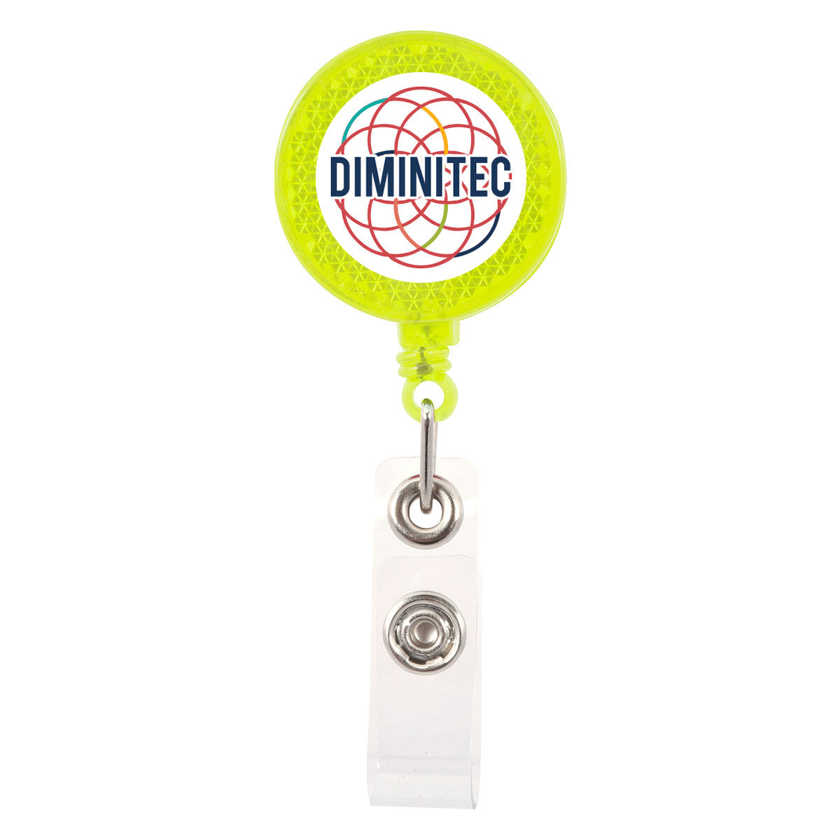 Reflector Retractable Badge Holder