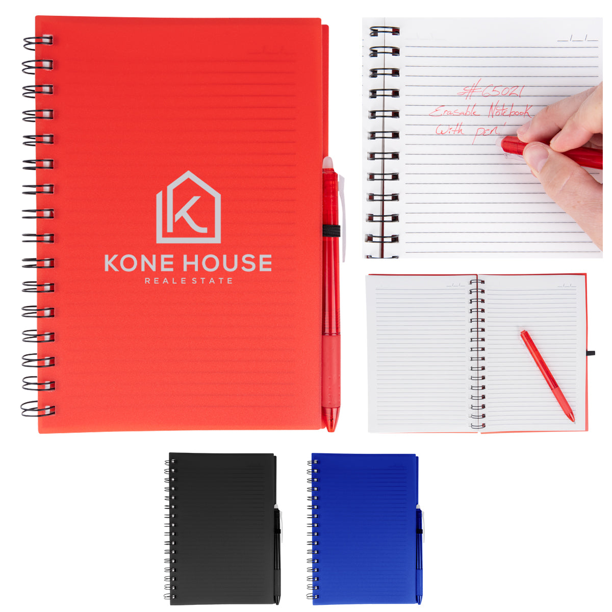 TAKE-TWO SPIRAL NOTEBOOK WITH ERASABLE PEN