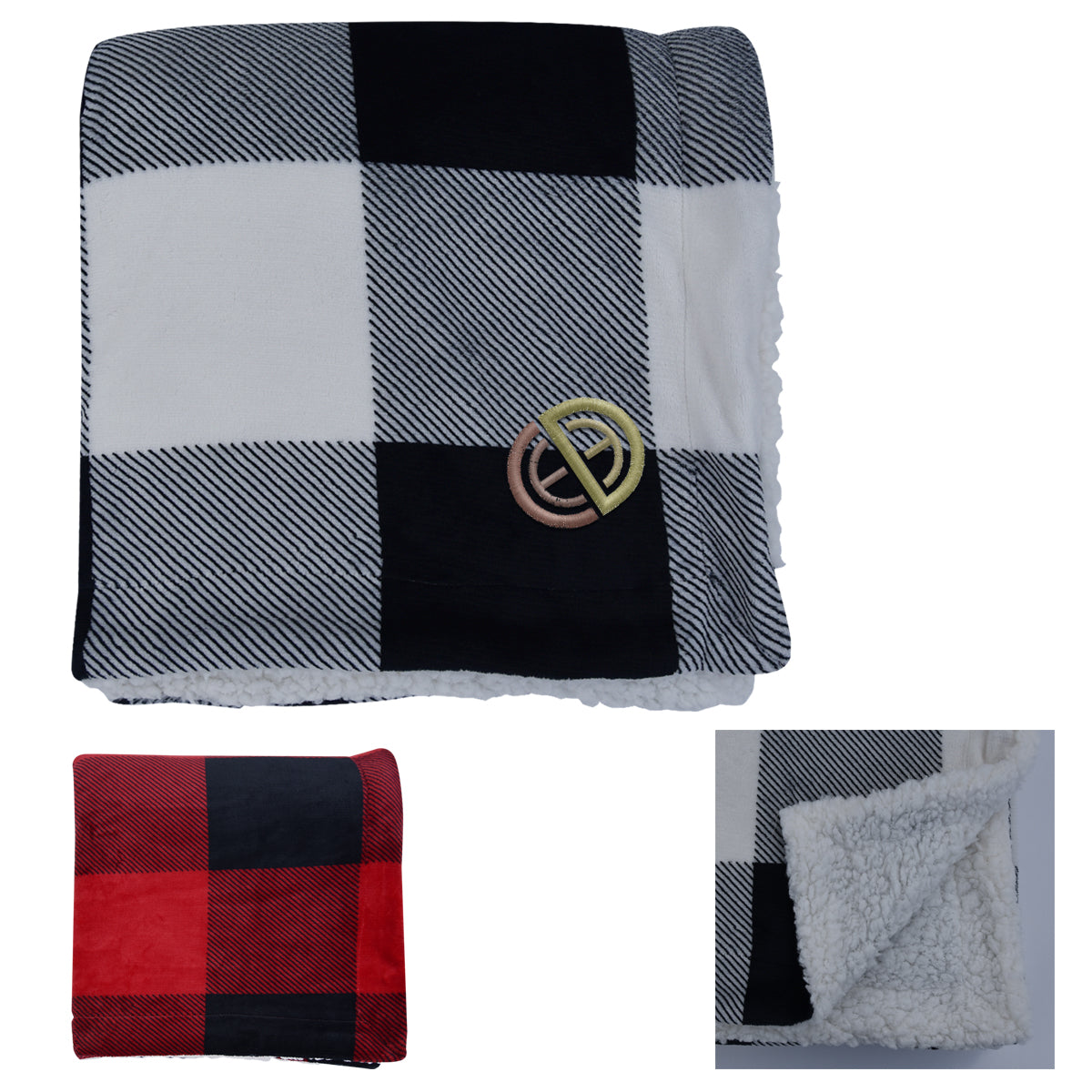 BUFFALO PLAID SHERPA BLANKET