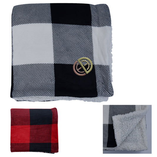 BUFFALO PLAID SHERPA BLANKET