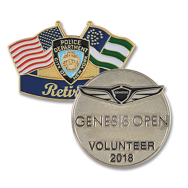 7/8" Die Struck Soft Enamel Lapel Pin
