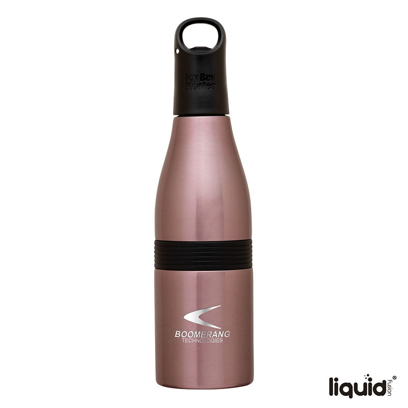 Liquid Fusion® Icy Bev Kooler® 22 oz. 3-In-1 Double Wall Stainless Steel Bottle