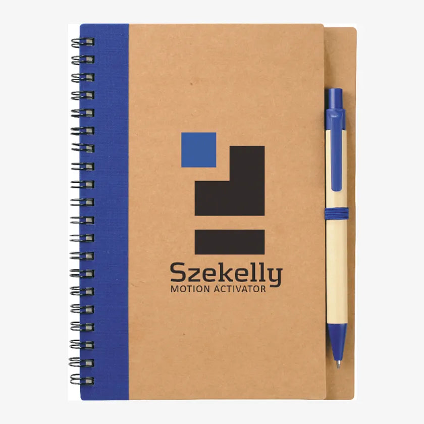 5" x 7" Eco Spiral Notebook with Pen