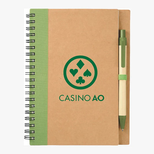 5" x 7" Eco Spiral Notebook with Pen