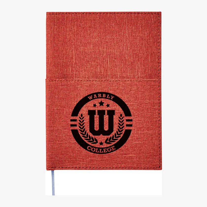 5"X 7" CANVAS POCKET REFILLABLE NOTEBOOK