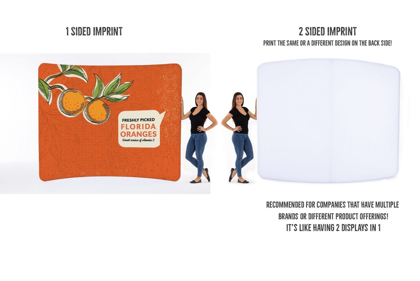 20’ C Shape Tension Fabric Display