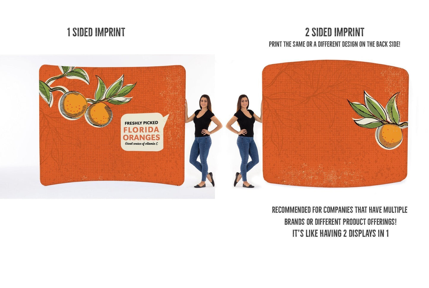 20’ C Shape Tension Fabric Display