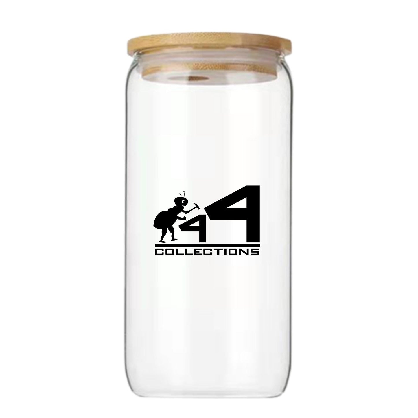 17 oz mason jar smoothie cups w/ bamboo lid and straw