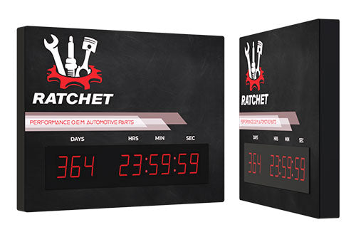 Chalkboard Countdown Timer Sign