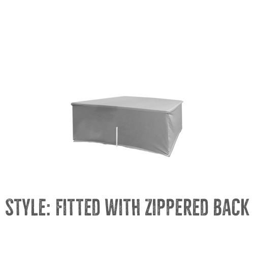8' TABLE COVER WITH OVERHEAD BANNER DISPLAY