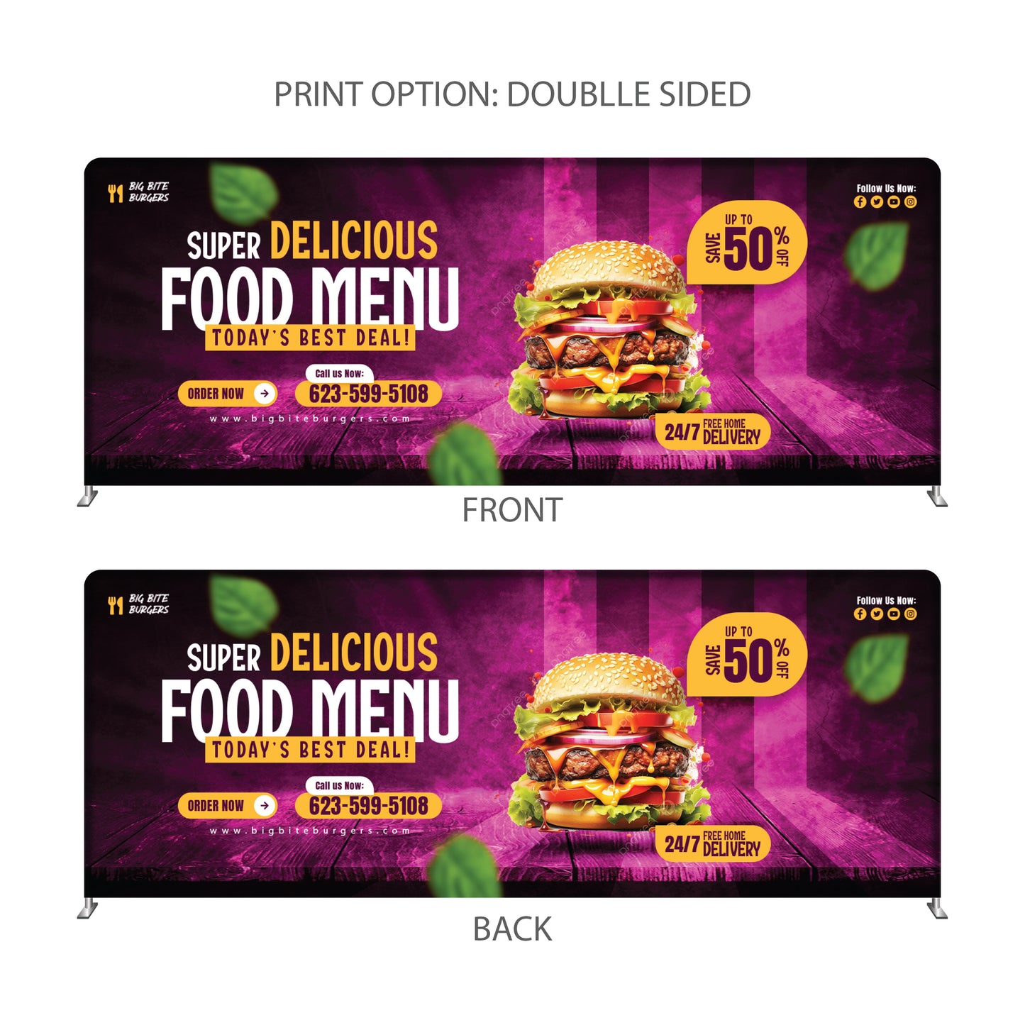 20’ Straight Tension Fabric Display