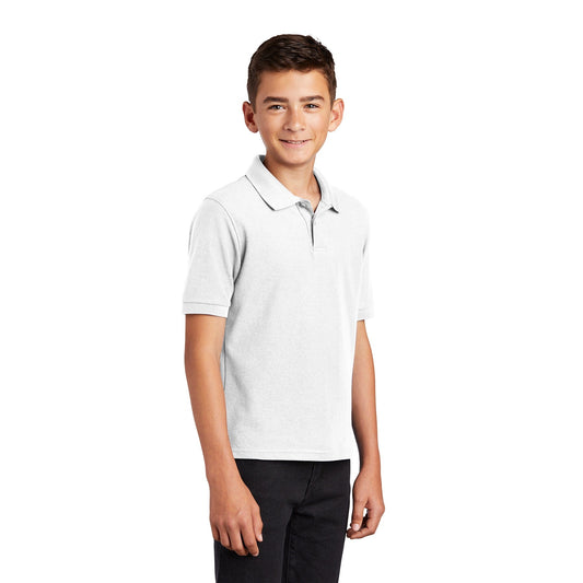 Embroidered Port Authority® Youth Silk Touch™ Polo