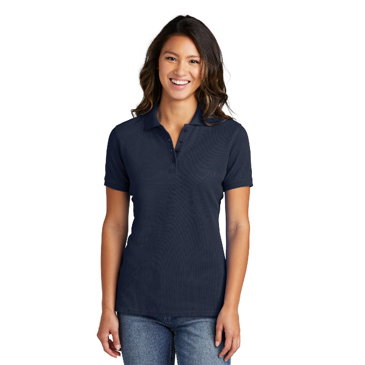 Embroidered Port & Company® Ladies Combed Ring Spun Pique Polo – Artees