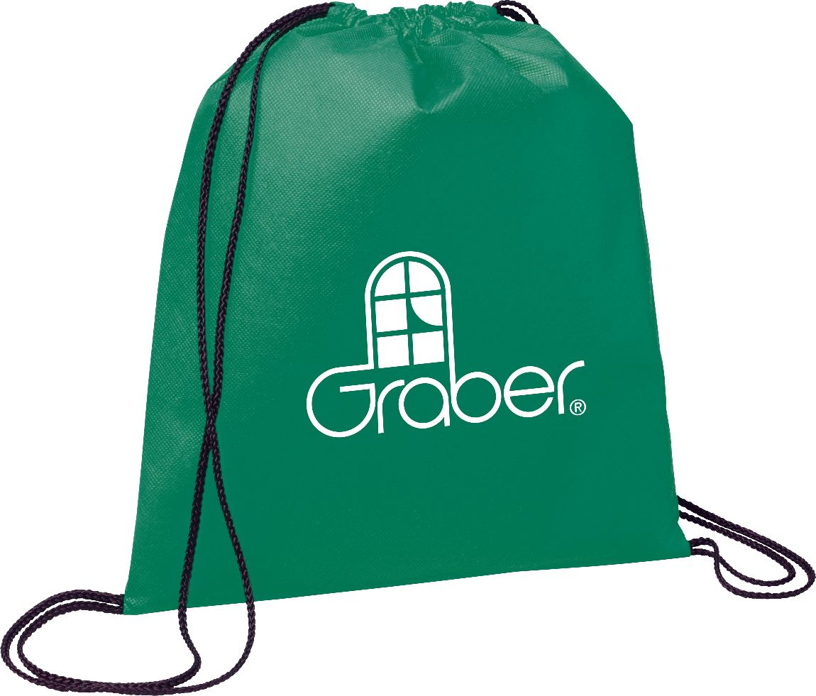 Evergreen Non-Woven Drawstring Bag