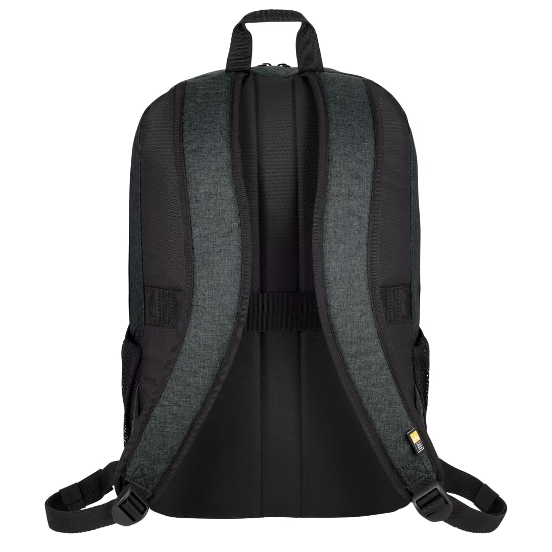 Rear View of Gray Case Logic ERA 16" Computer Backpack plain