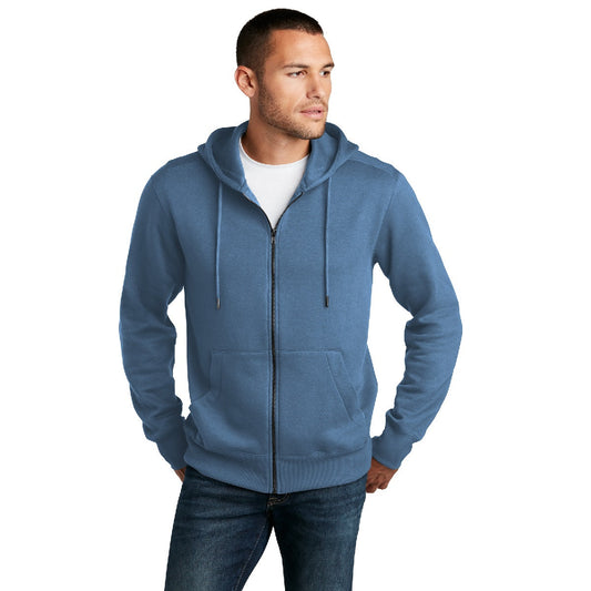 Embroidered District® Perfect Weight® Fleece Full-Zip Hoodie