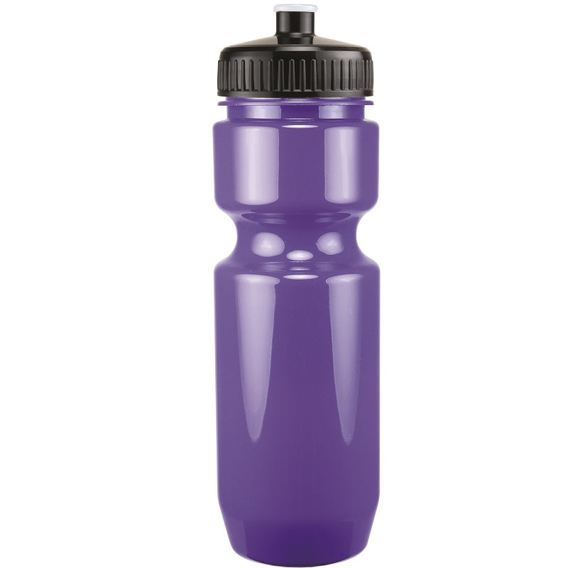 22 Oz. Bike Bottle w/ Push Pull Lid - Solid Colors