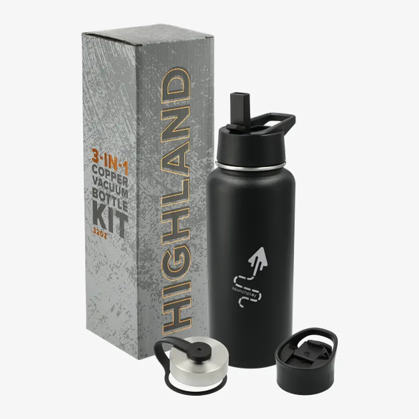 Highland 3-in-1 Copper Vacuum Bottle Kit 32oz