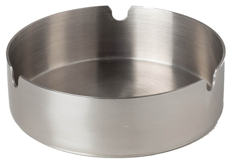 Stainless Steel Ashtrays 4”Dia. - Engraved