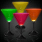 Neon Style Led Martini Glasses