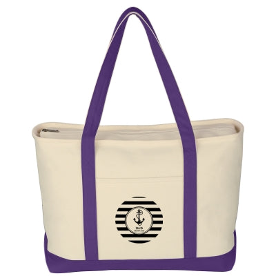 LARGE STARBOARD COTTON CANVAS TOTE BAG