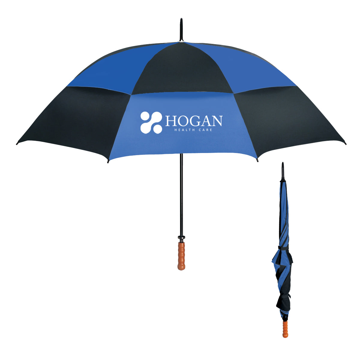 68" Arc Windproof Vented Umbrella