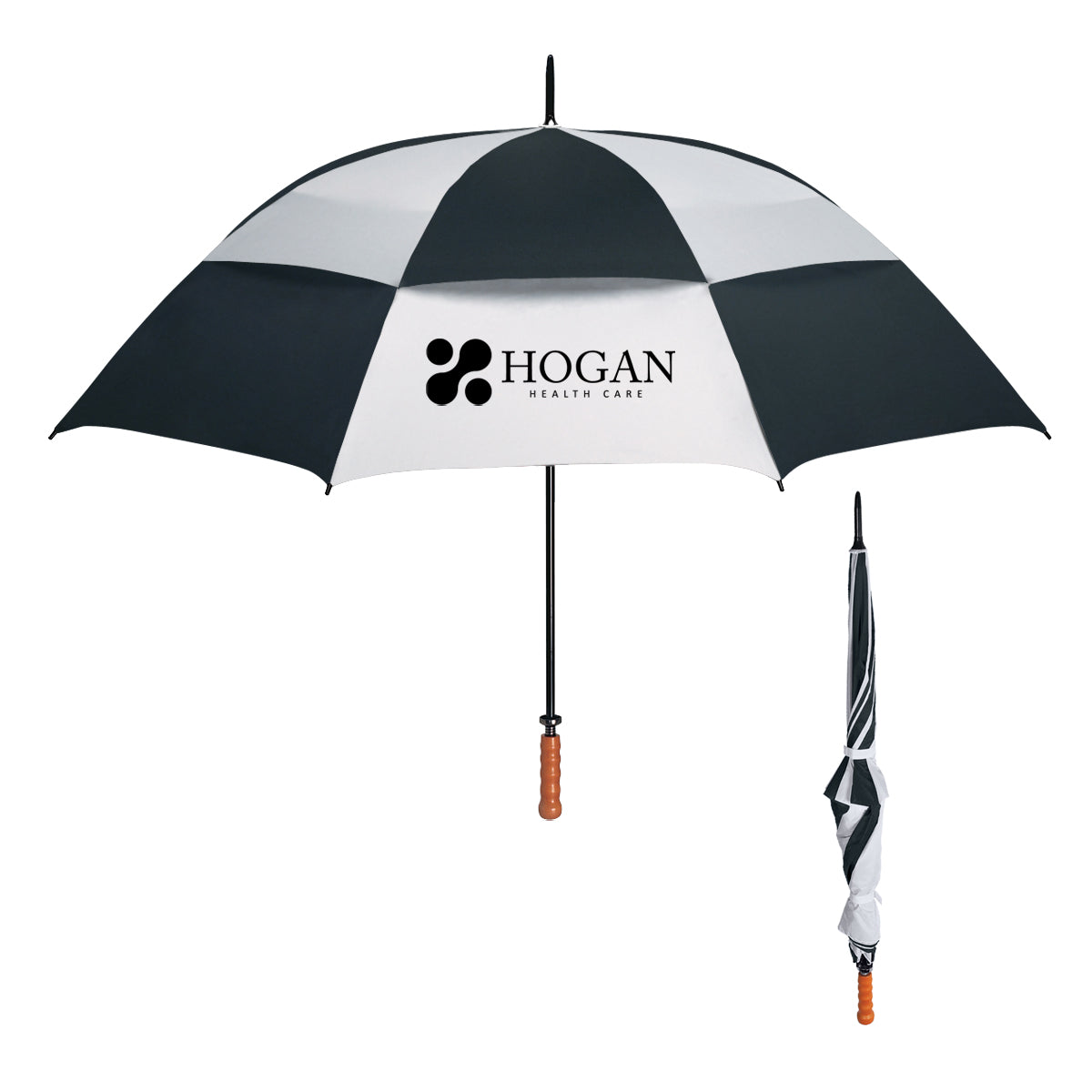 68" Arc Windproof Vented Umbrella