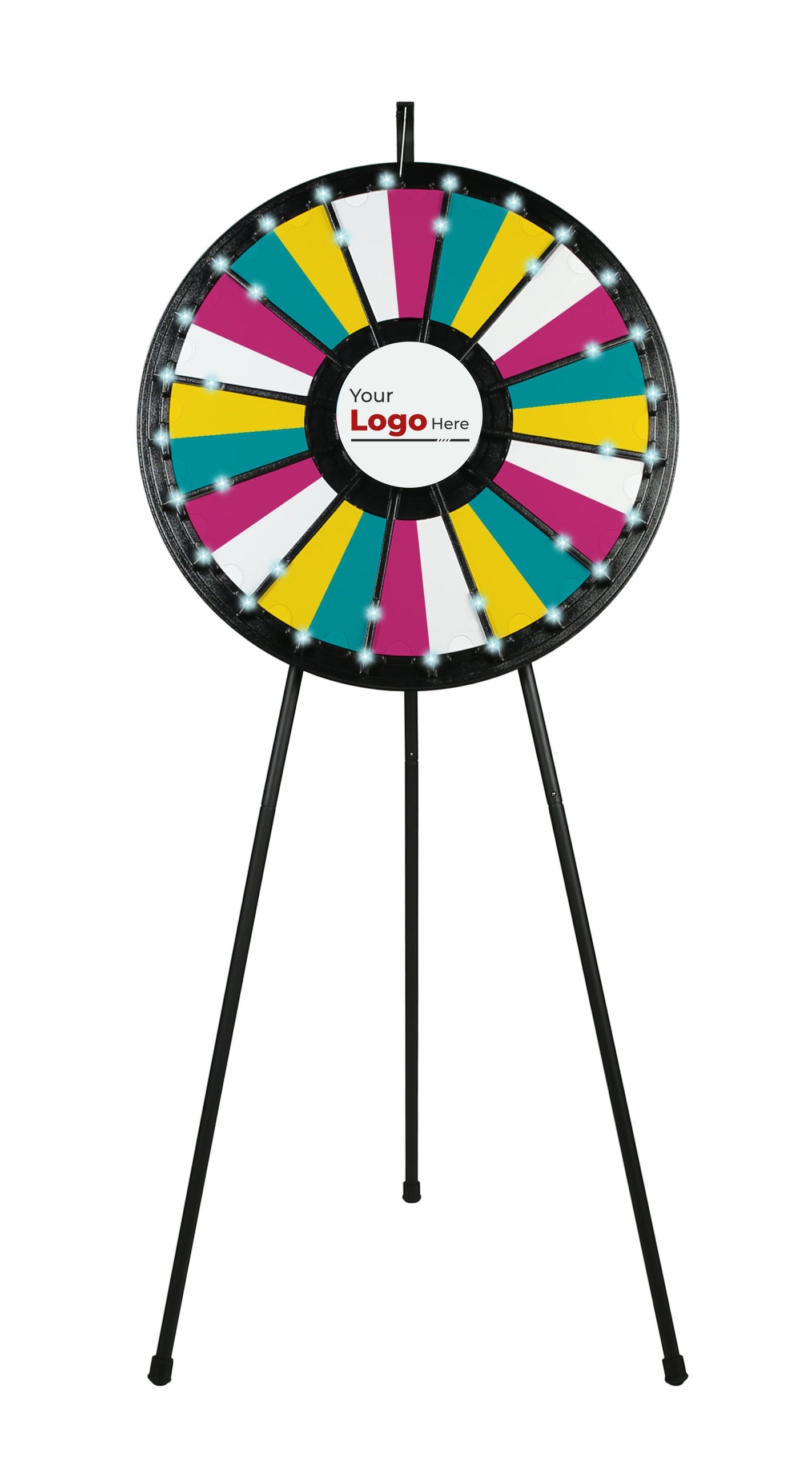 12 to 24-slot Floor stand Classic Prize Wheel with Lights