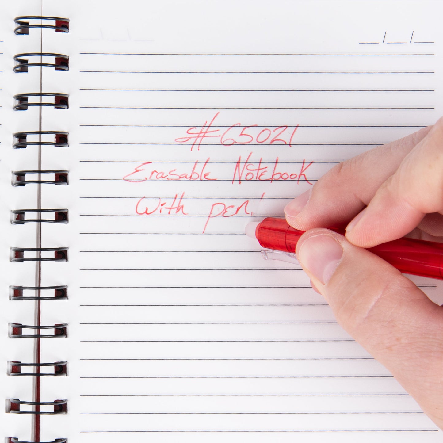 TAKE-TWO SPIRAL NOTEBOOK WITH ERASABLE PEN