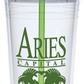 24 Oz. Carnival Cup w/Color Straw & Clear Lid