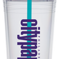 24 Oz. Carnival Cup w/Color Straw & Clear Lid