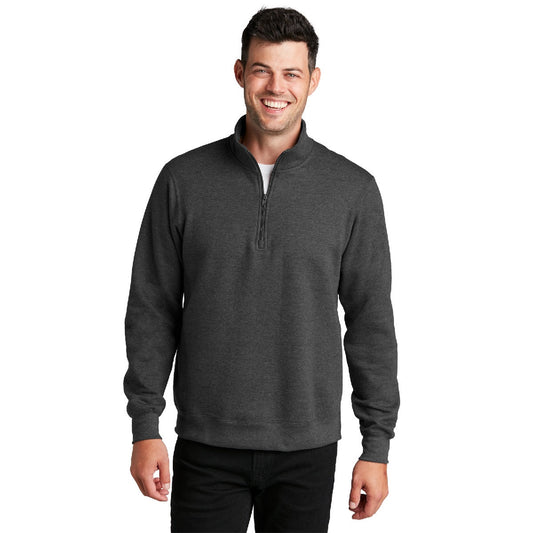 Embroidered Port & Company® Fan Favorite™ Fleece 1/4-Zip Pullover Sweatshirt