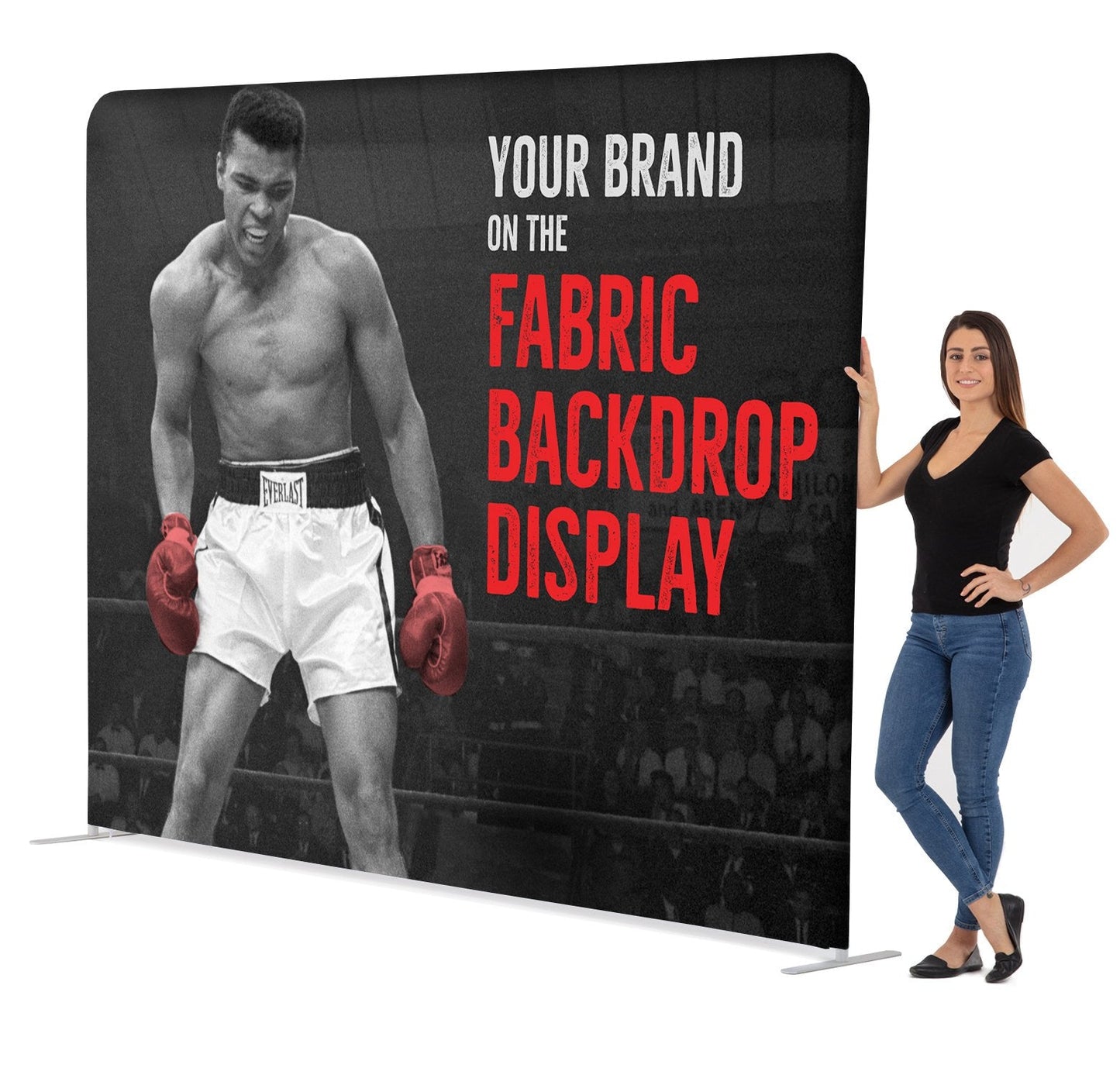 8’ Straight Tension Fabric Display