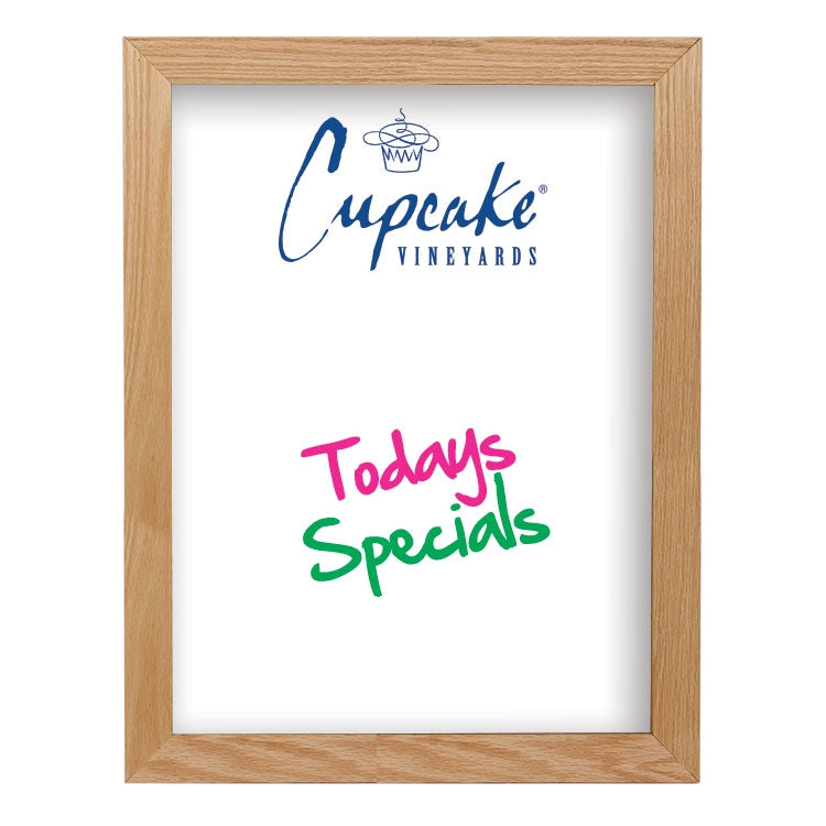 Oak Frame Wall Wet-Erase Board - 18x24