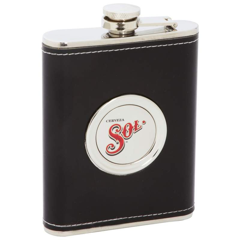 6.8oz Stainless Steel Flask with Built-In Cup