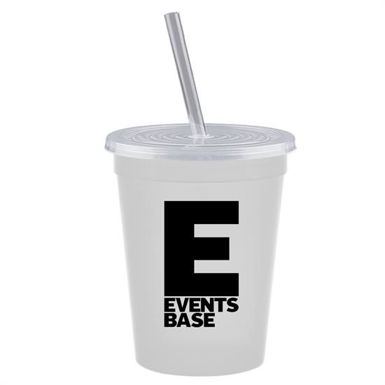 16 oz. Stadium Cup with Lid & Straw