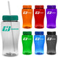 18 Oz. Transparent Bottle With Straw Lid