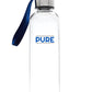 Meera 17 Oz. Clear Plastic Water Bottles with Strap