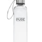 Meera 17 Oz. Clear Plastic Water Bottles with Strap