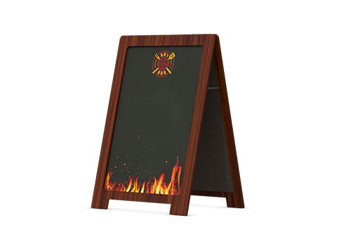 Chalkboard In-Stock Wood A-frame Sidewalk Sign